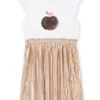 Light Gold DRESS -KIDS Negozio 22S90113ROB K008 1