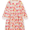 Child Girl Nude Dress With Floral Print In French Terry -KIDS Negozio 22S90172ROB D319 1