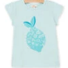 Child Girl's Green Short Sleeve T-shirt -KIDS Negozio 22S90173TMC 614 1
