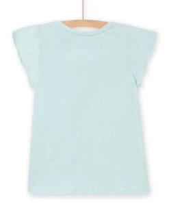 Child Girl's Green Short Sleeve T-shirt -KIDS Negozio 22S90173TMC 614 2