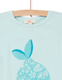 Child Girl's Green Short Sleeve T-shirt -KIDS Negozio 22S90173TMC 614 3