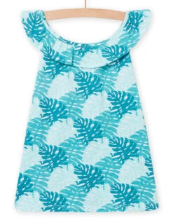 Green Ruffled Tank Top Child Girl -KIDS Negozio 22S901C3DEB 000 2