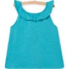 Child Girl Celadon Blue Tank Top -KIDS Negozio 22S901C5DEB 204 1