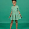 Child Girl Almond Green Dress -KIDS Negozio 22S901O3ROB 611 1