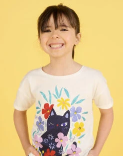 Short Sleeve T-shirt Ecru Child Girl