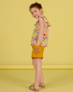 Child Girl Saffron Shorts
