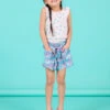 Child Girl Blue And Pink Shorts -KIDS Negozio 22S901U2SHO 204 1