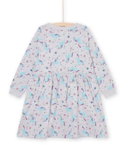 Unicorn And Fantasy Print Fleece Dress -KIDS Negozio 22W901B1ROB 943 3