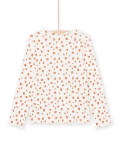 Ecru Long Sleeve T-shirt In RIB -KIDS Negozio 22W901B9TML 001 3