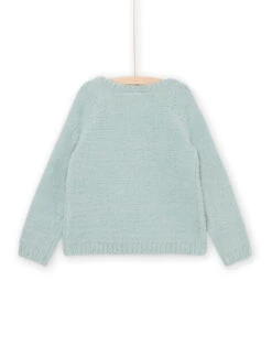 Blue Chenille Cardigan -KIDS Negozio 22W901D7CAR 626 3