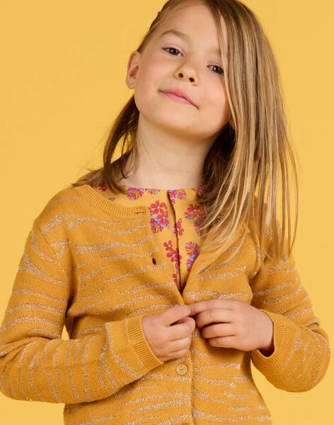 Knitted Vest With Lurex Details -KIDS Negozio 22W901N1CAR B107 1