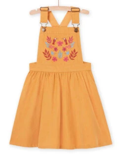 Ruffled Overalls Dress -KIDS Negozio 22W901N2ROB B107 3