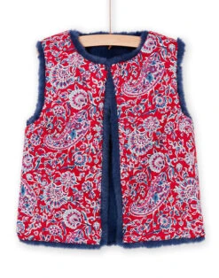 Reversible Sleeveless Vest -KIDS Negozio 22W901O1CAR C220 6