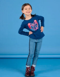 Long Sleeve T-shirt With Parrot Animation