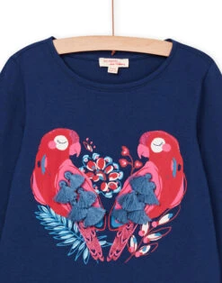 Long Sleeve T-shirt With Parrot Animation -KIDS Negozio 22W901O2TML C220 2