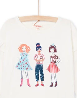 Girl's Pattern T-shirt -KIDS Negozio 22W901O3TML 001 12