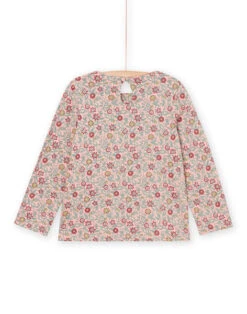 T-shirt With Floral Print -KIDS Negozio 22W901Q4TML 303 5