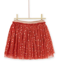 Polka Dot Print Tulle Skirt