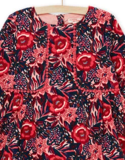 Flower Print Dress -KIDS Negozio 22W901S2ROB D324 4