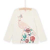 Peacock Print Long Sleeve T-shirt -KIDS Negozio 22W901S4TML 003 1