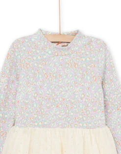 Long Sleeve Tulle Dress -KIDS Negozio 22W901T2ROB 320 2
