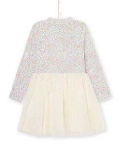 Long Sleeve Tulle Dress -KIDS Negozio 22W901T2ROB 320 4