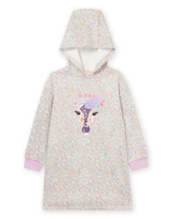 Hooded Dress With Giraffe Animation
