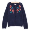 Cardigan With Flower Embroidery -KIDS Negozio 22W901U1CAR 713 1