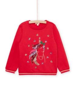 Christmas Unicorn Long Sleeve Sweater -KIDS Negozio 22W901V1SWE F529 3