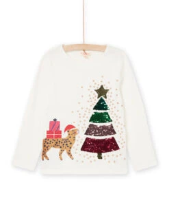 White Christmas T-shirt -KIDS Negozio 22W901V1TML 001 3