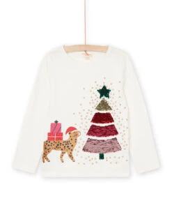White Christmas T-shirt -KIDS Negozio 22W901V1TML 001 4