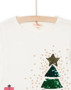 White Christmas T-shirt -KIDS Negozio 22W901V1TML 001 5