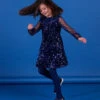 Sequin Dress With Star Print -KIDS Negozio 22W901V4ROB C205 1