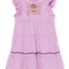 Lurex Floral And Stripe Animation Dress -KIDS Negozio 23S90123ROB 326 11