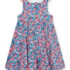 Blue And Pink Floral Print Maxi Dress -KIDS Negozio 23S90133ROB 001 11