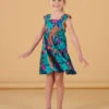 Multicolored Dress With Ruffled Straps -KIDS Negozio 23S90192ROB C211 1