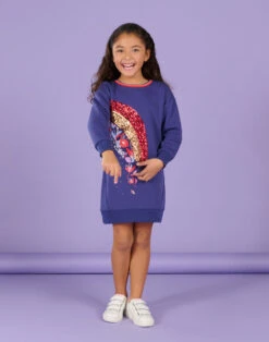 Sequined Rainbow Sweater Dress