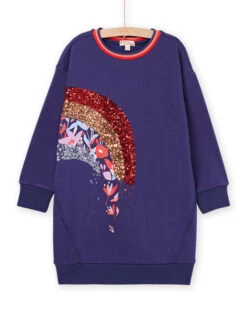 Sequined Rainbow Sweater Dress -KIDS Negozio 23S901L2ROB 703 11