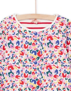 Reversible T-shirt With Panther Print And Stripes -KIDS Negozio 23S901N1TML 001 12