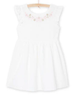 Flower Embroidery Dress -KIDS Negozio 23S901O1ROB 000 11
