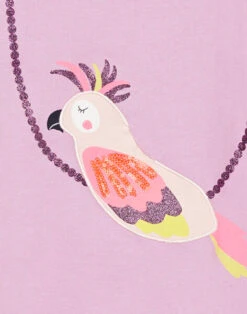 Parrot Print T-shirt -KIDS Negozio 23S901O2TMC 326 12