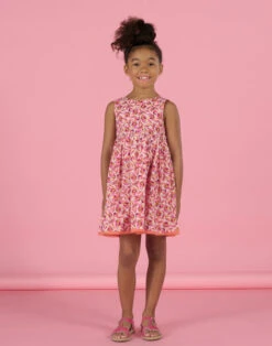 Pink And Orange Reversible Dress