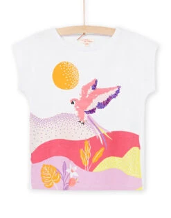 T-shirt With Bird Pattern