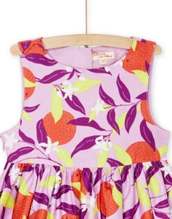 Lavender Dress With Floral Print -KIDS Negozio 23S901O4ROB 326 12