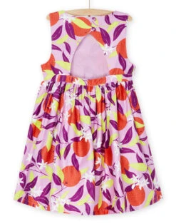 Lavender Dress With Floral Print -KIDS Negozio 23S901O4ROB 326 13