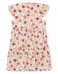 Floral Print Dress -KIDS Negozio 23S901T1ROB D310 13
