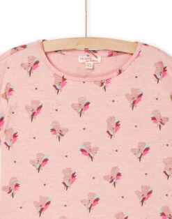 Old Pink T-shirt With Unicorns Print -KIDS Negozio 23S901T2TMC 303 12