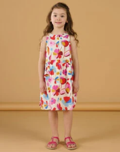 Multicolored Dress With Back Cutout