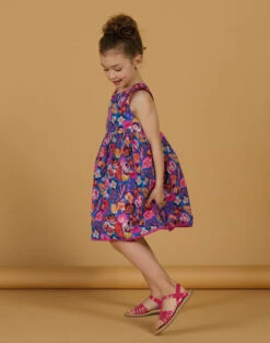 Reversible Blue And Pink Dress -KIDS Negozio 23S901U2ROB C209 3