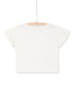 White T-shirt With Butterflies And Sequins -KIDS Negozio 23S901U2TMC 001 13